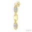 Gold Vermeil Bold Mariner Link Diamond Fashion Earrings