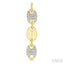 Gold Vermeil Bold Mariner Link Diamond Fashion Earrings