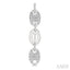 Silver Bold Mariner Link Diamond Fashion Earrings