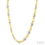 Gold Vermeil Bold Mariner Link Diamond Fashion Necklace