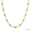 Gold Vermeil Bold Mariner Link Diamond Fashion Necklace