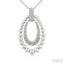 Silver Bold Bead Diamond Fashion Pendant
