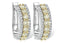 Diamond Huggie Hoop Earrings