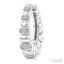 Silver Bold Diamond Hoop Fashion Earrings