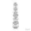Silver Bold Diamond Hoop Fashion Earrings