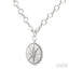 Silver Compass Medallion Diamond Fashion Pendant