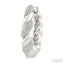 Silver Bold Rope Diamond Fashion Earrings