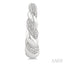 Silver Bold Rope Diamond Fashion Earrings