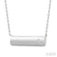 Silver Bar Diamond Fashion Pendant