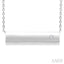 Silver Bar Diamond Fashion Pendant
