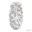 Silver Curb & Cuban Diamond Hoop Earrings