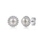 Bujukan Sterling Silver Pearl Stud Earrings