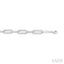 Silver Bold Paperclip Diamond Fashion Bracelet