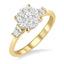 Round Shape Lovebright Diamond Engagement Ring