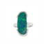 Australian Opal Doublet & Diamond Ring