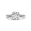 Round Diamond Hidden Halo Engagement Ring
