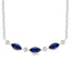 Sapphire & Diamond Bar Necklace