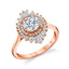 Round Diamond Halo Engagement Ring