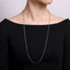 32" Sterling Silver Solid Paperclip Chain