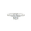 Oval Diamond Straight Band Engagement Ring