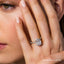 Oval Diamond Hidden Halo Engagement Ring
