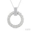 Bold Circle Diamond Fashion Pendant
