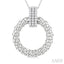 Bold Circle Diamond Fashion Pendant