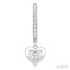 Heart Shape Diamond Huggie Fashion Earrings