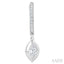 Marquise Shape Diamond Huggie Fashion Earrings