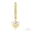 Heart Shape Diamond Huggie Fashion Earrings