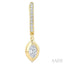 Marquise Shape Diamond Huggie Fashion Earrings