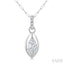 Marquise Shape Paperclip Diamond Fashion Pendant