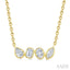 Mixed Shape Diamond Bar Necklace