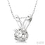 Round Shape Diamond Solitaire Pendant