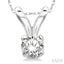 Round Shape Diamond Solitaire Pendant