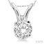 Round Shape Diamond Solitaire Pendant