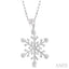 Snowflake Diamond Fashion Pendant