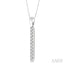 Vertical Bar Diamond Pendant