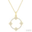Clover Circle Diamond Pendant