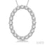 Oval Shape Diamond Pendant