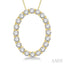 Oval Shape Diamond Pendant
