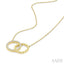 Circle Interlock Diamond Fashion Pendant