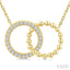 Circle Interlock Diamond Fashion Pendant
