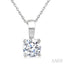 Round Shape Diamond Solitaire Pendant