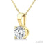 Round Shape Diamond Solitaire Pendant
