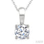 Round Shape Diamond Solitaire Pendant