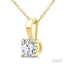 Round Shape Diamond Solitaire Pendant