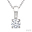 Round Shape Diamond Solitaire Pendant