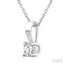 Round Shape Diamond Solitaire Pendant