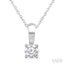 Round Shape Diamond Solitaire Pendant